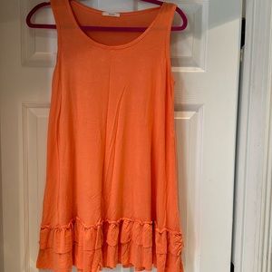 Easel orange mini dress